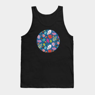 Colorful autumn leaves and acorns Tank Top